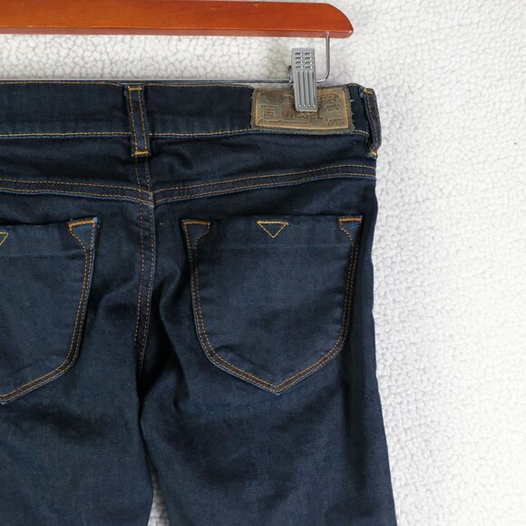 Diesel Jeggings Womens 24 Blue Livier SS Legging Stretch Skinny Dark Wash - Picture 4 of 12